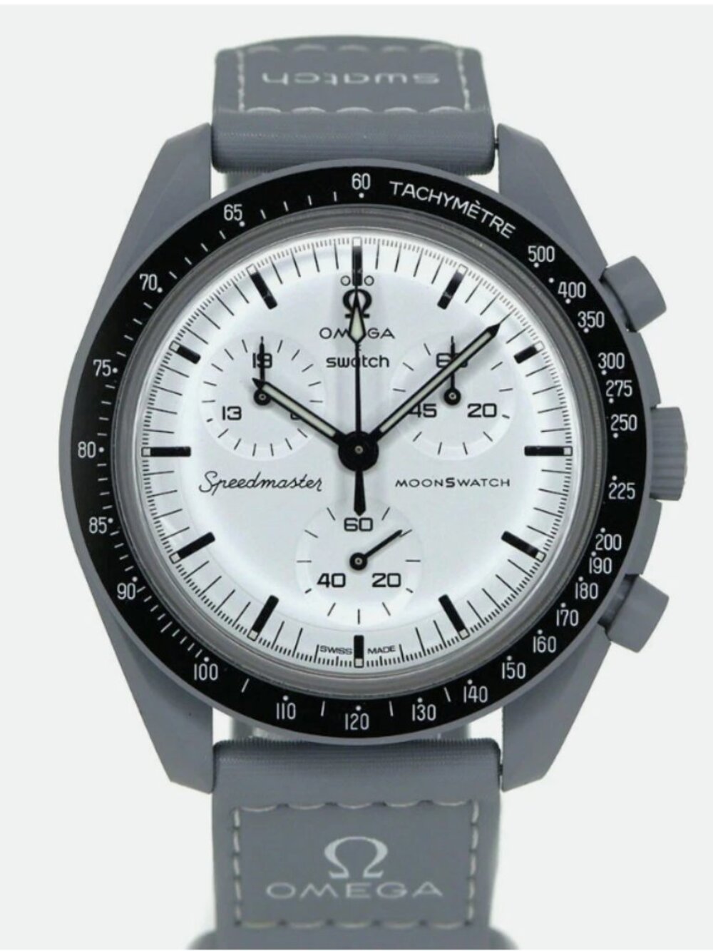 New OMEGA x Swatch 1965 Speedmaster MoonSwatch Edition 60th Anniversary With Box